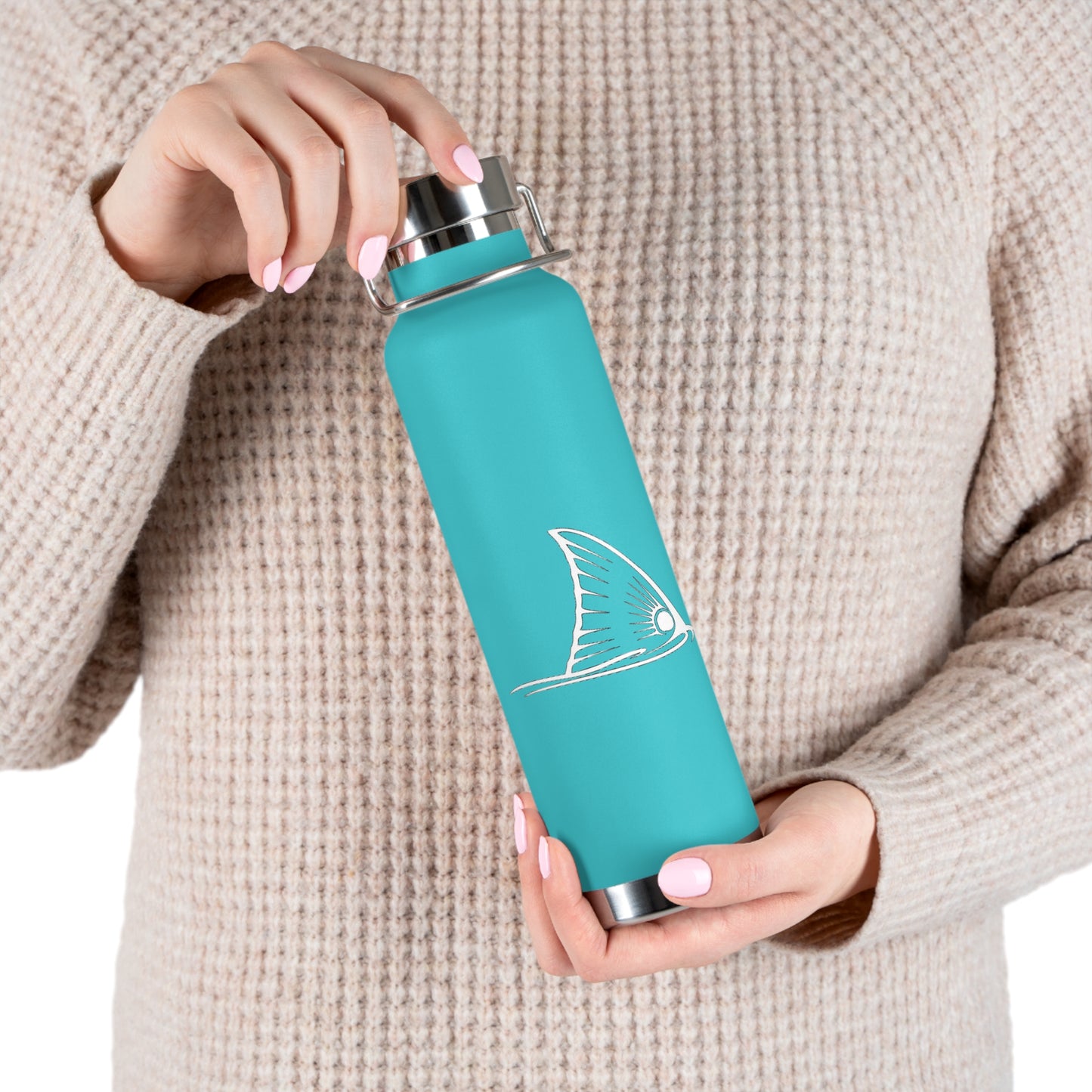 Redfish - Chasin Tails - Copper Vacuum Insulated Bottle, 22oz