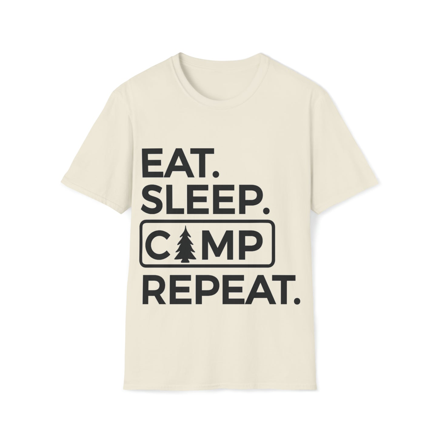 Eat Sleep Camp Repeat Softstyle T-Shirt
