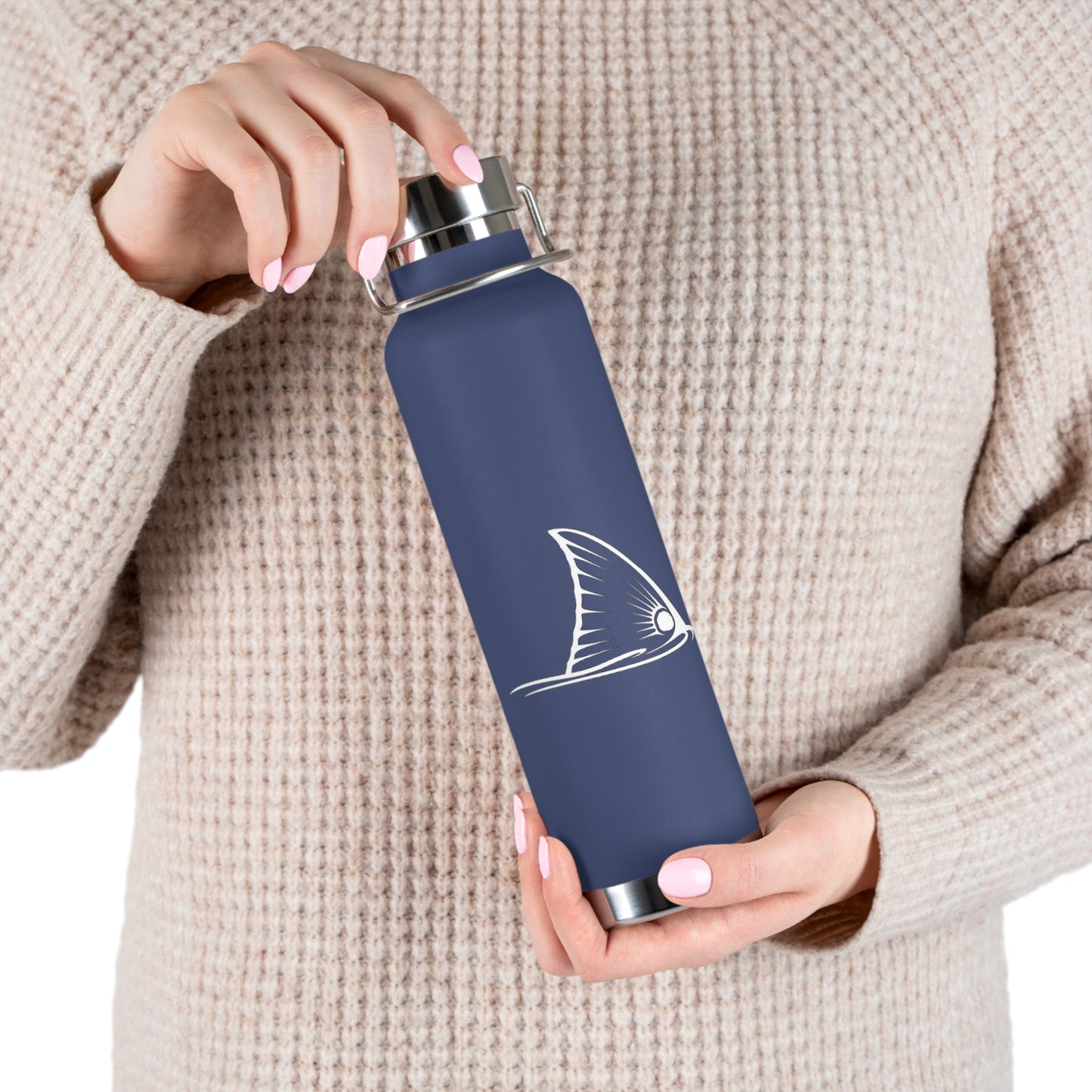 Redfish - Chasin Tails - Copper Vacuum Insulated Bottle, 22oz