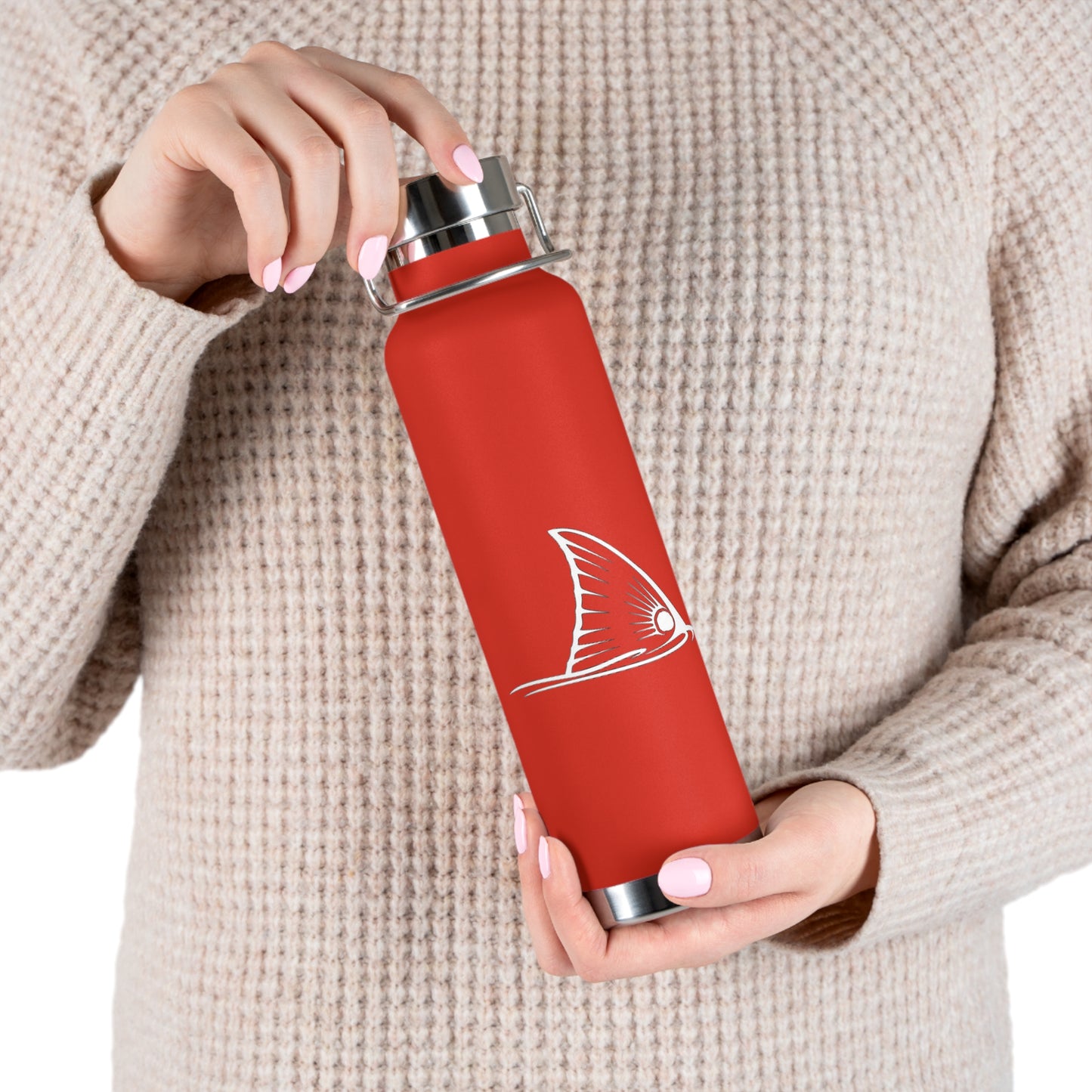 Redfish - Chasin Tails - Copper Vacuum Insulated Bottle, 22oz