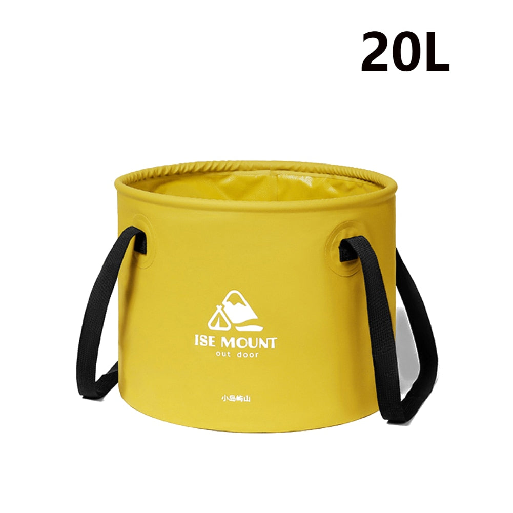 10L/20L Camping Folding Bucket Water Container Accessories Multipurpose Portable Storage Fishing Equipment Picnic Travel Gear