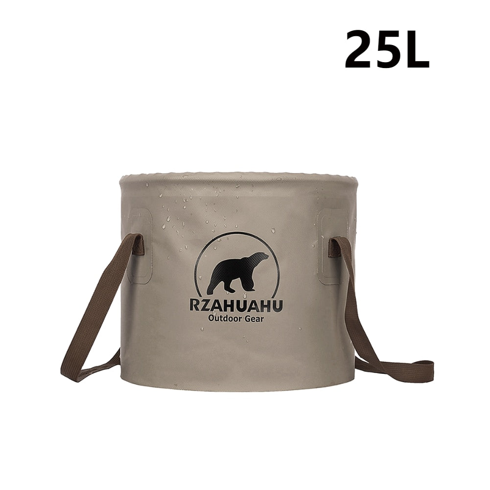 10L/20L Camping Folding Bucket Water Container Accessories Multipurpose Portable Storage Fishing Equipment Picnic Travel Gear