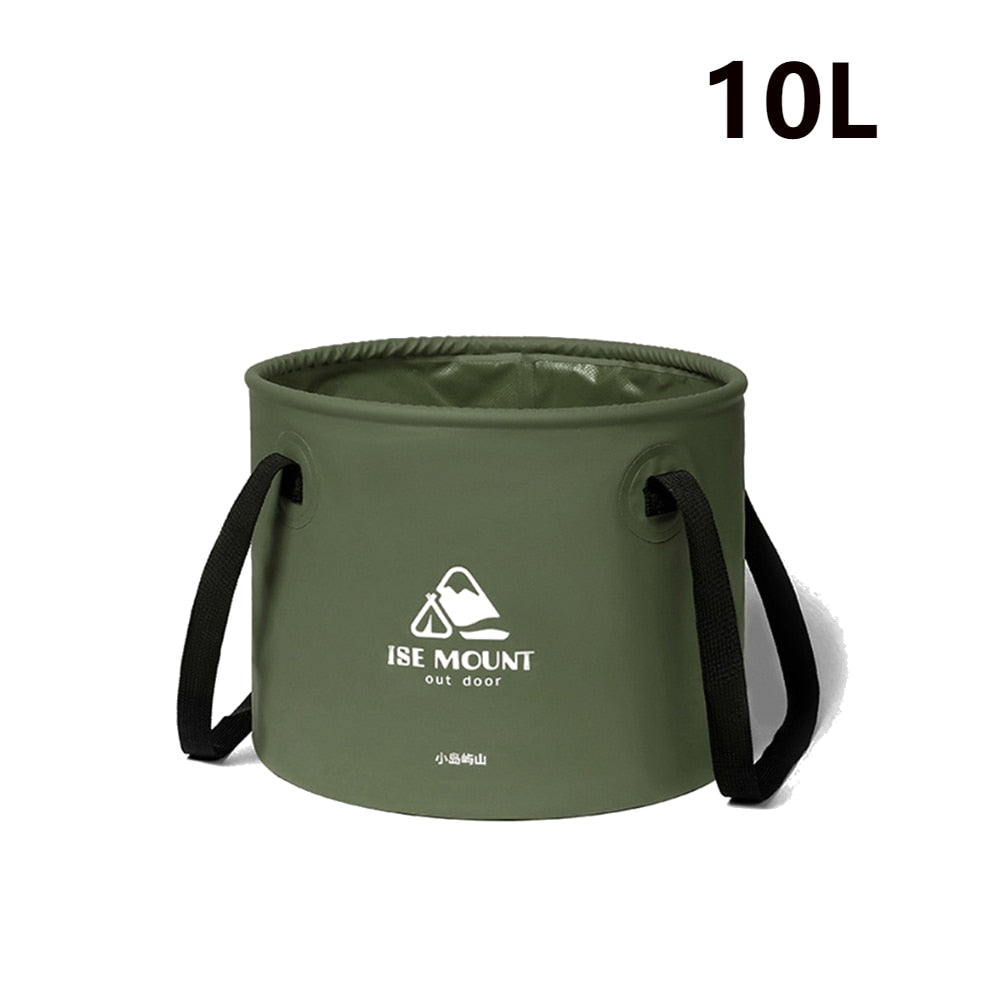 10L/20L Camping Folding Bucket Water Container Accessories Multipurpose Portable Storage Fishing Equipment Picnic Travel Gear