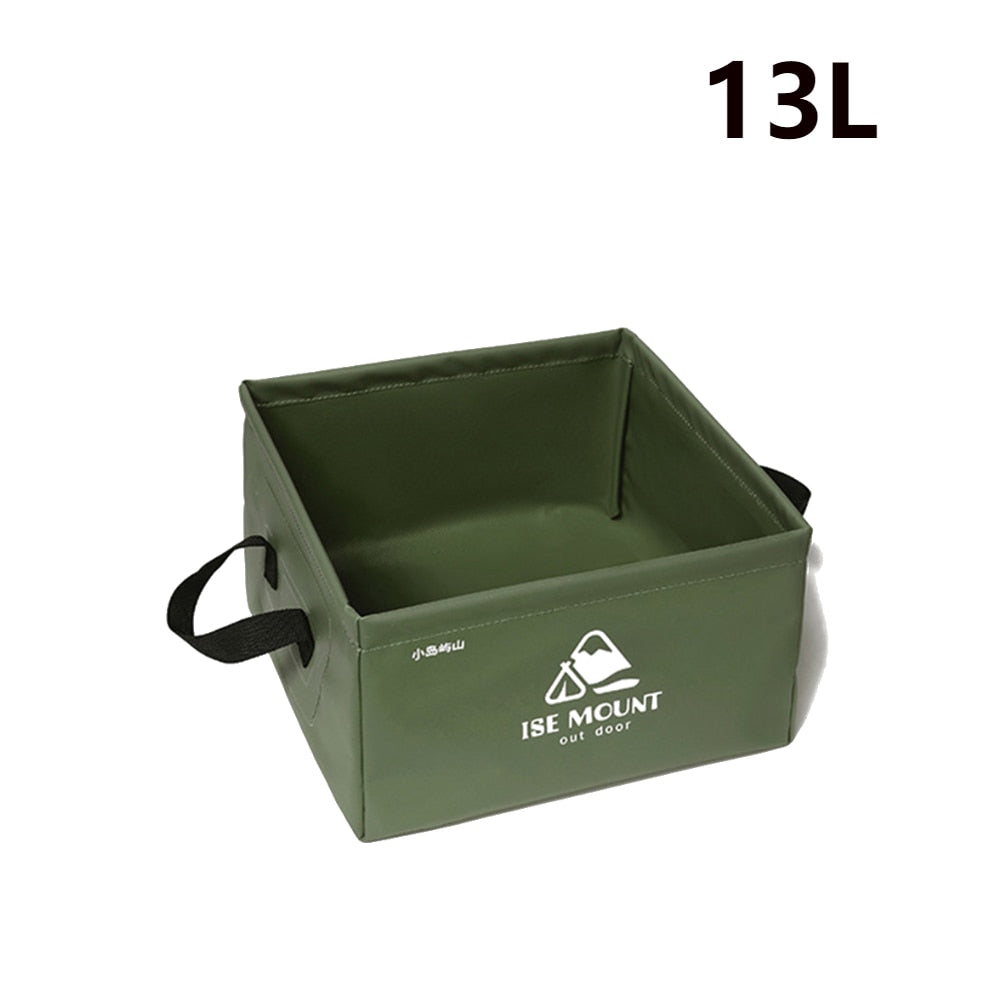 10L/20L Camping Folding Bucket Water Container Accessories Multipurpose Portable Storage Fishing Equipment Picnic Travel Gear