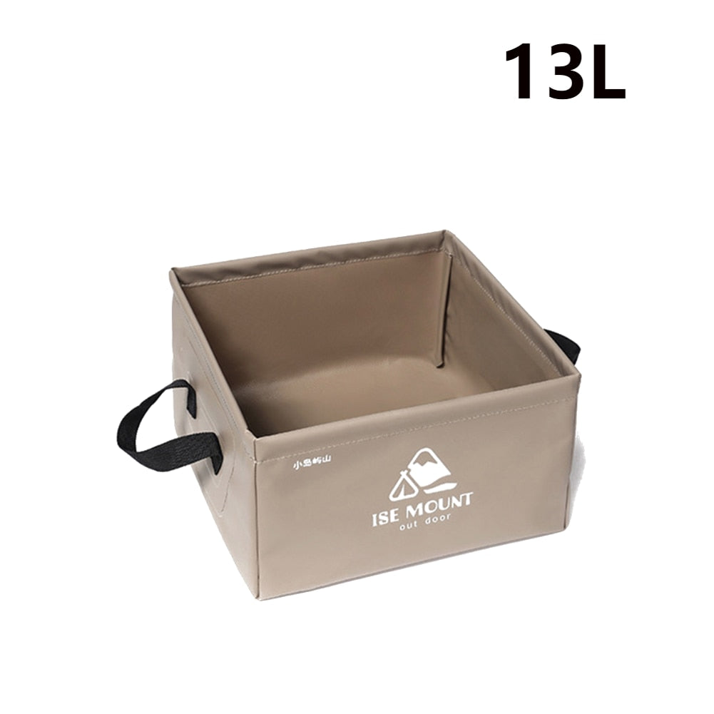 10L/20L Camping Folding Bucket Water Container Accessories Multipurpose Portable Storage Fishing Equipment Picnic Travel Gear