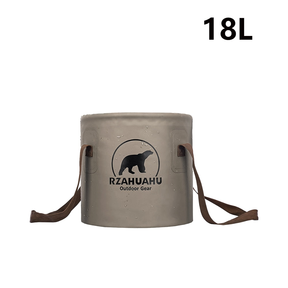 10L/20L Camping Folding Bucket Water Container Accessories Multipurpose Portable Storage Fishing Equipment Picnic Travel Gear