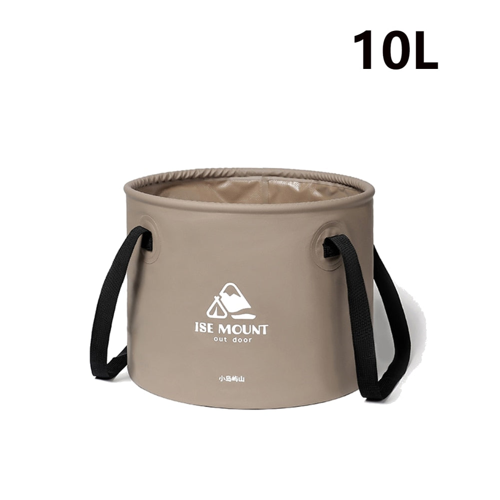 10L/20L Camping Folding Bucket Water Container Accessories Multipurpose Portable Storage Fishing Equipment Picnic Travel Gear
