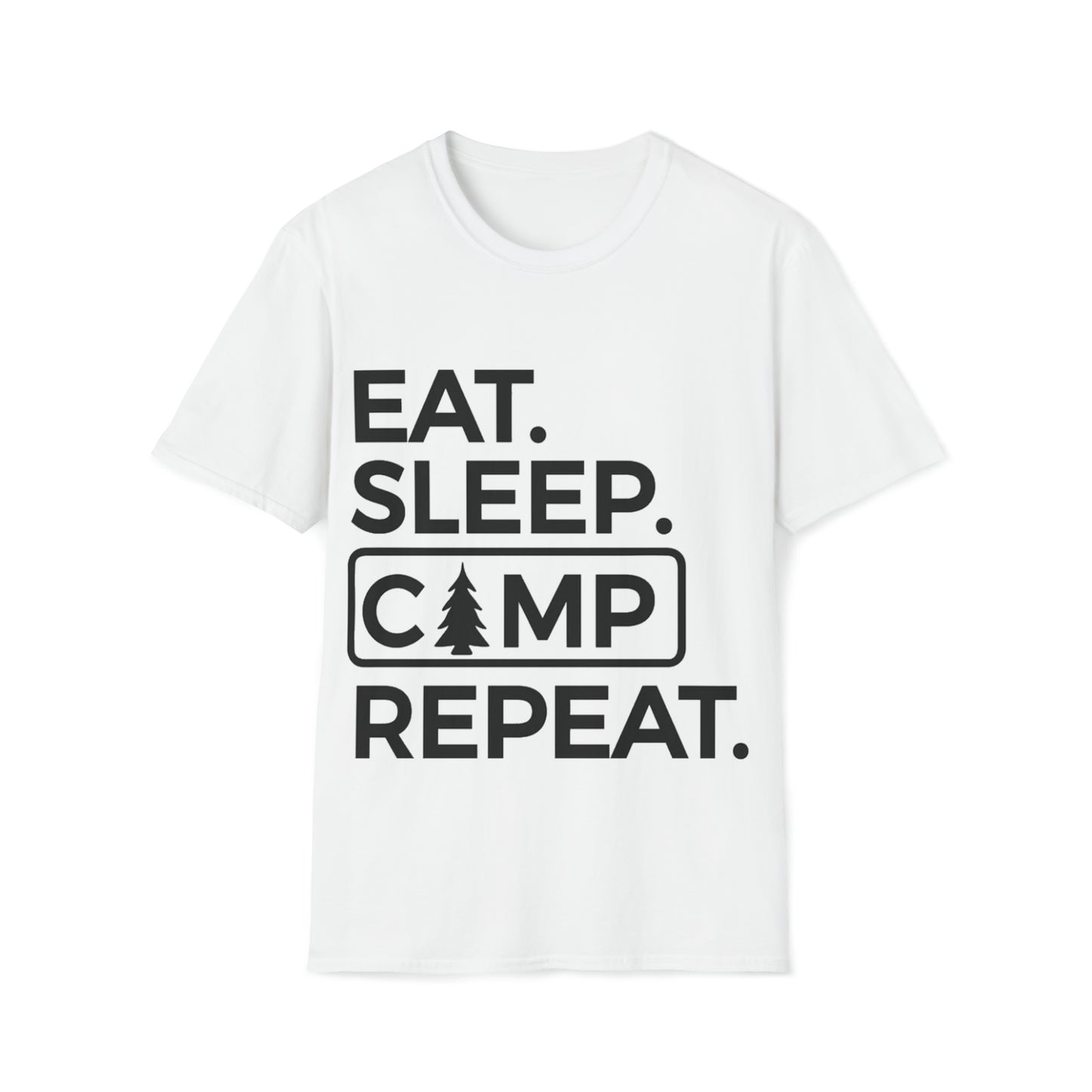Eat Sleep Camp Repeat Softstyle T-Shirt